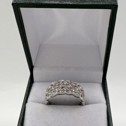 Bague diamants losange