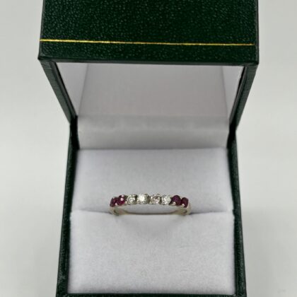 Alliance rubis diamant