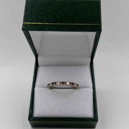 Alliance rubis diamant