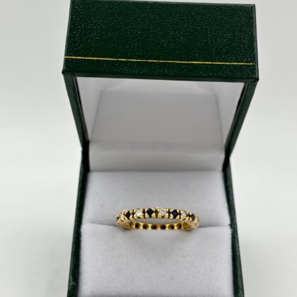 Alliance saphir et diamant