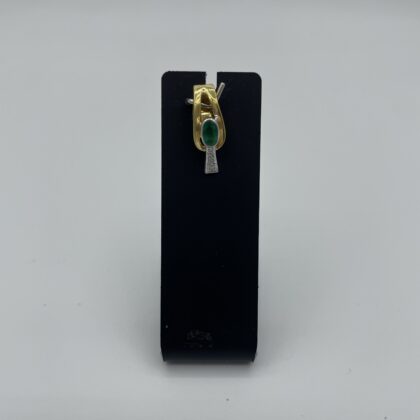 Pendentif-en-or-2-tons-emeraude-sertie-clos