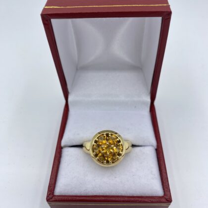 Bague-or-jaune-et-7-citrines-en-fleur