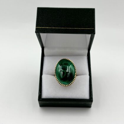 Bague malachite