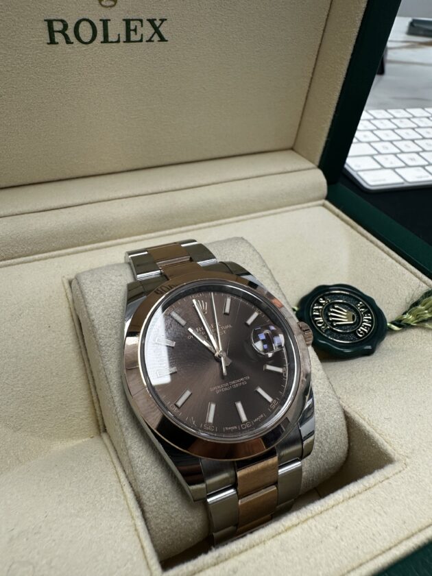 Rolex Datejust chocolat – Image 3