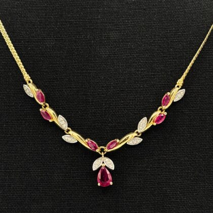 Collier Rubis et Diamants
