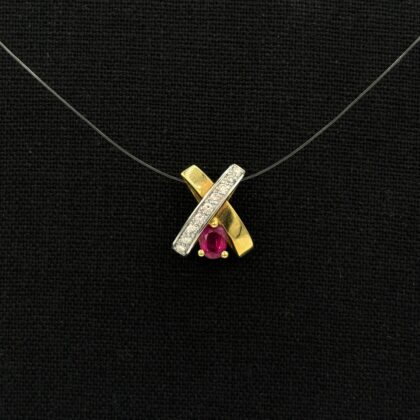 Pendentif Rubis Or jaune