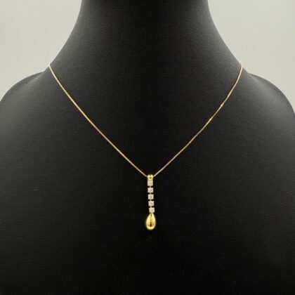 Collier or jaune Diamants