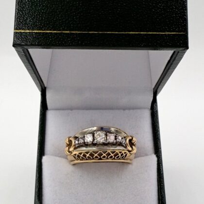 Bague ancienne 7 diamants