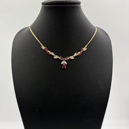 Collier Rubis et Diamants