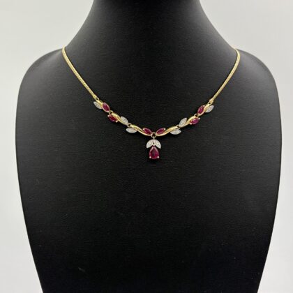 Collier Rubis et Diamants