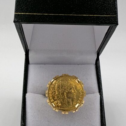 Bague 10 fr Coq Marianne Fleur