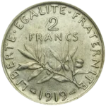 2 Francs Semeuse 1898 - 1920