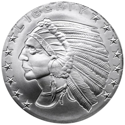 Tete d'Indien 1 Once Argent