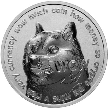 Dogecoin 1 Once Argent
