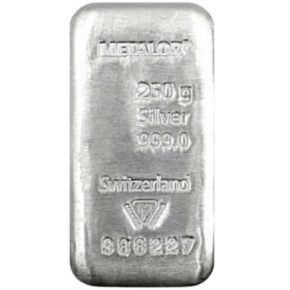 Lingot Argent 250g TVA Incluse