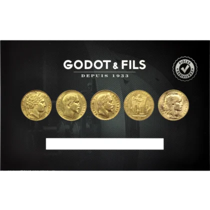 Set 5 Pieces 20 Francs Or