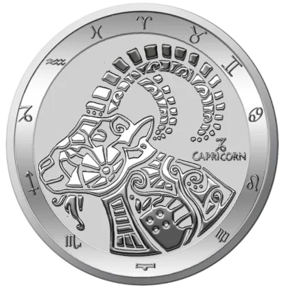 Signe du Zodiaque : Capricorne 1 Once Argent