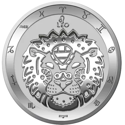Signe du Zodiaque : Lion 1 Once Argent