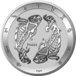 Signe du Zodiaque : Poisson 1 Once Argent