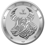 Signe du Zodiaque : Taureau 1 Once Argent