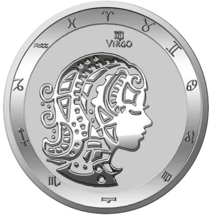 Signe du Zodiaque : Vierge 1 Once Argent
