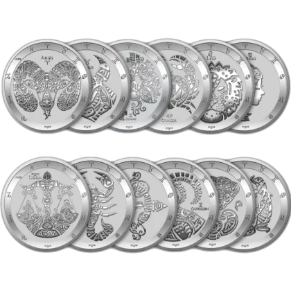 Set 12 signes du Zodiaque
