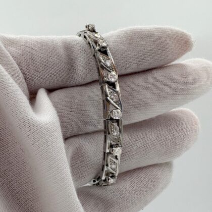 Bracelet en or blanc et Diamants