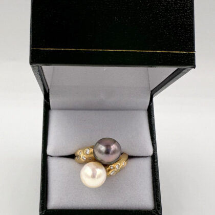 Bague Toi & Moi Perles de culture