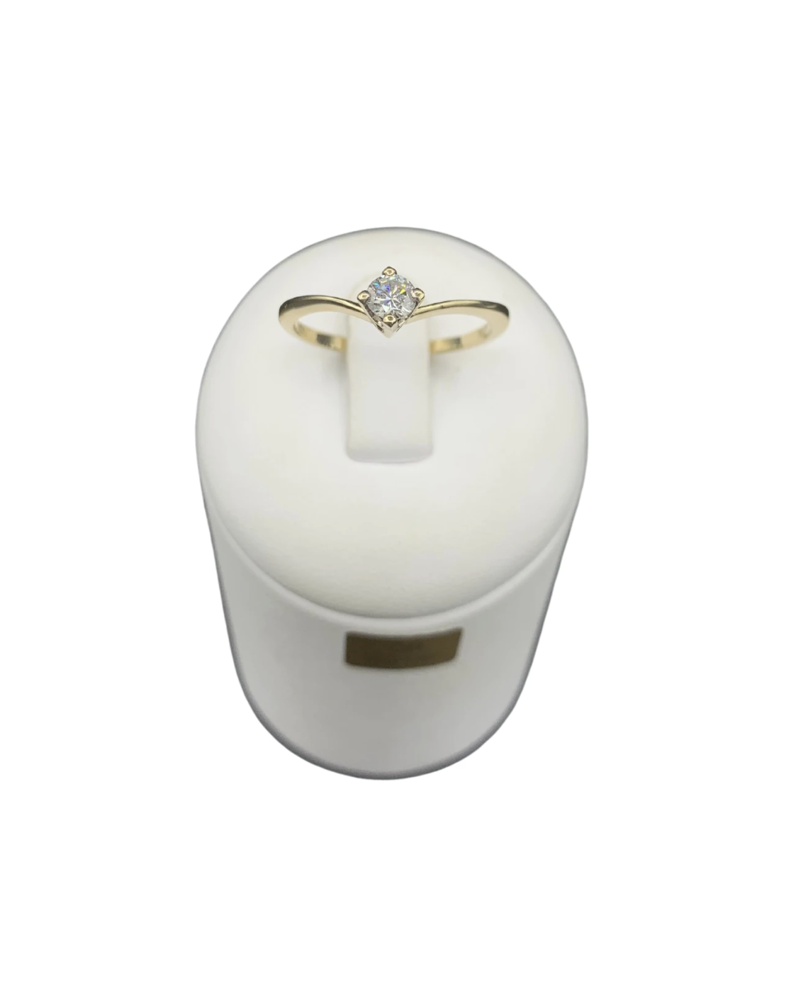 Solitaire Or jaune 18 carats Diamant – Image 4