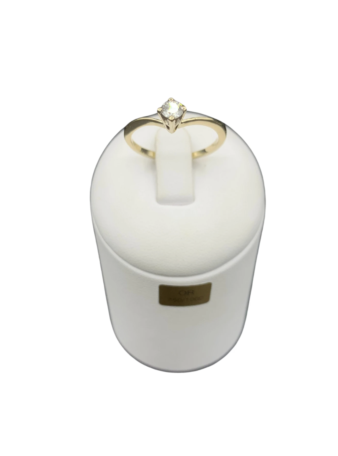 Solitaire Or jaune 18 carats Diamant – Image 3