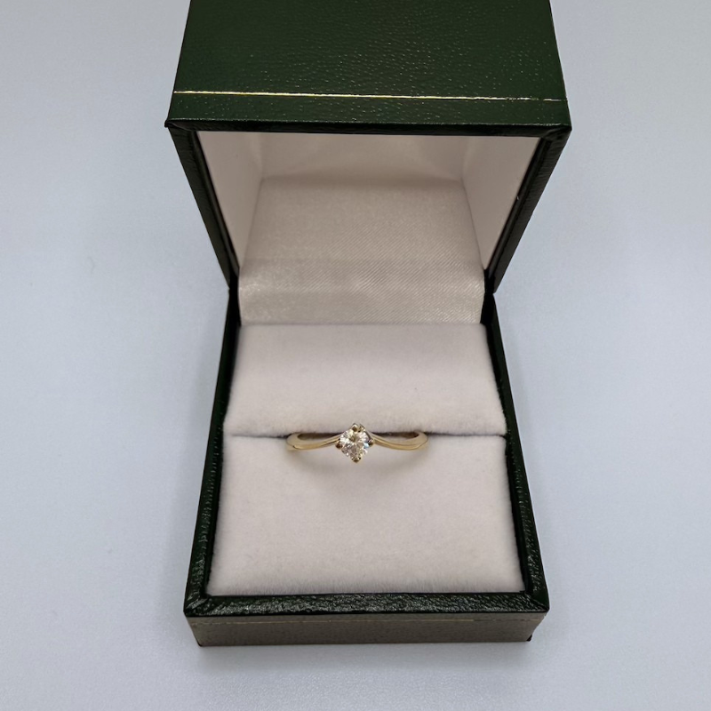Solitaire Or jaune 18 carats Diamant