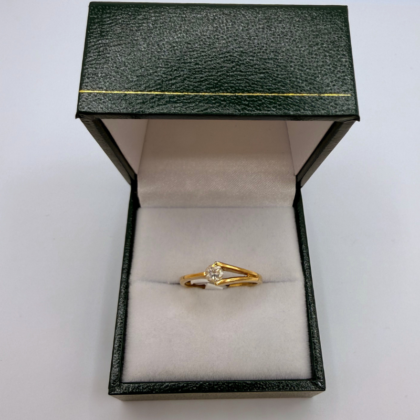 Bague de "Fiançailles" Diamant - Or jaune 18 carats