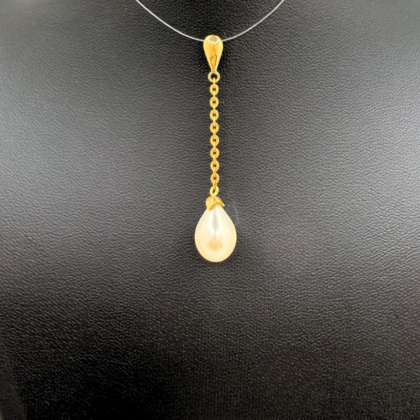 Pendentif Or jaune + Perle