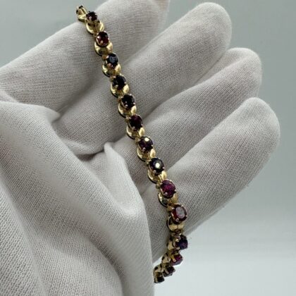 Bracelet Or jaune et Rubis