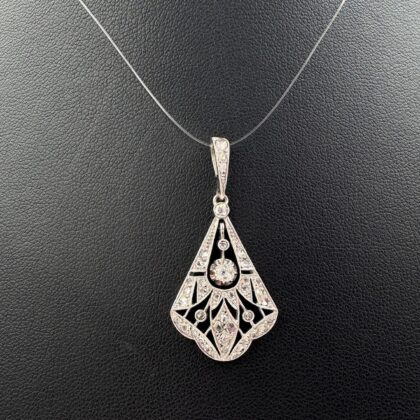 Pendentif Platine et Diamants